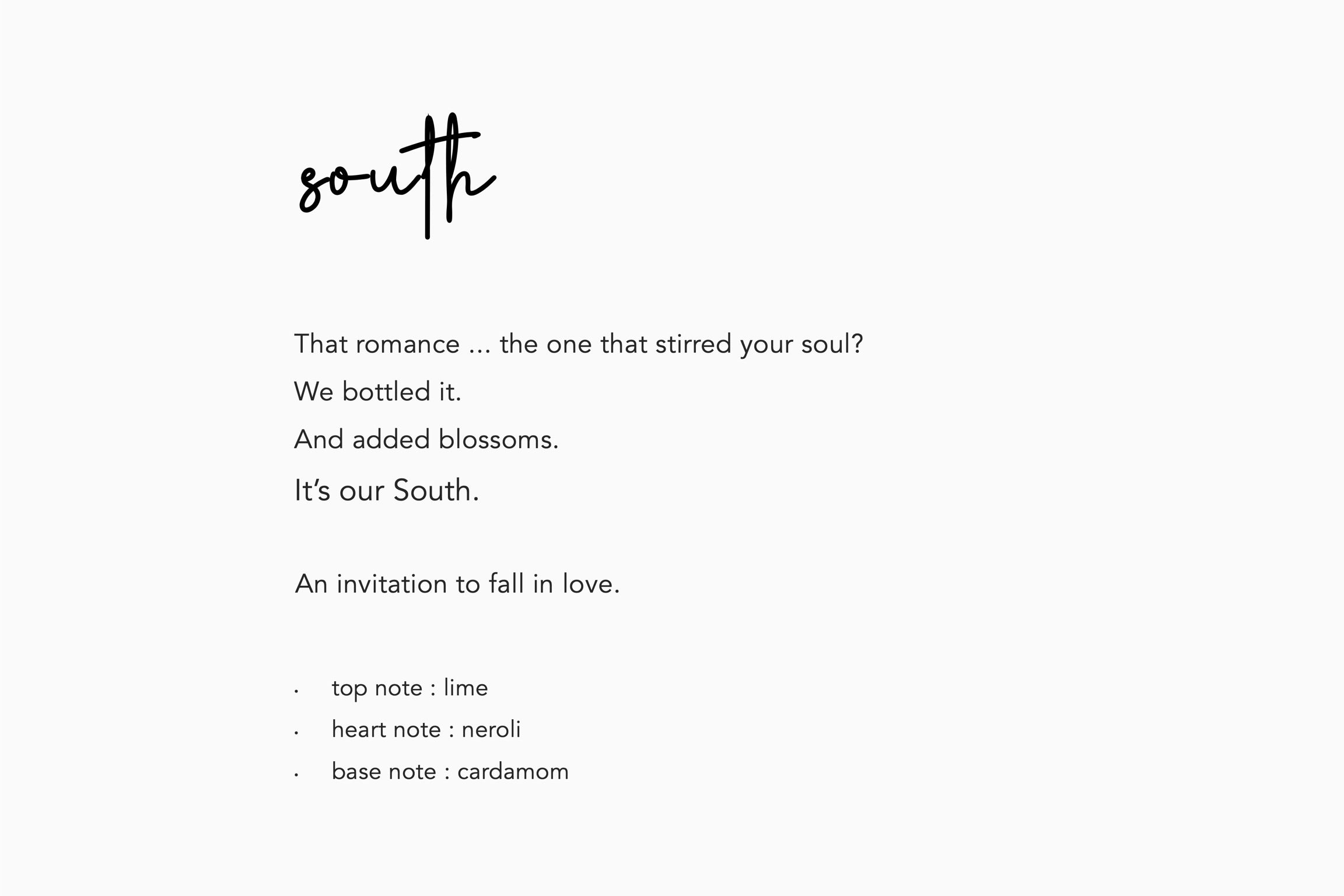 South eau de parfum