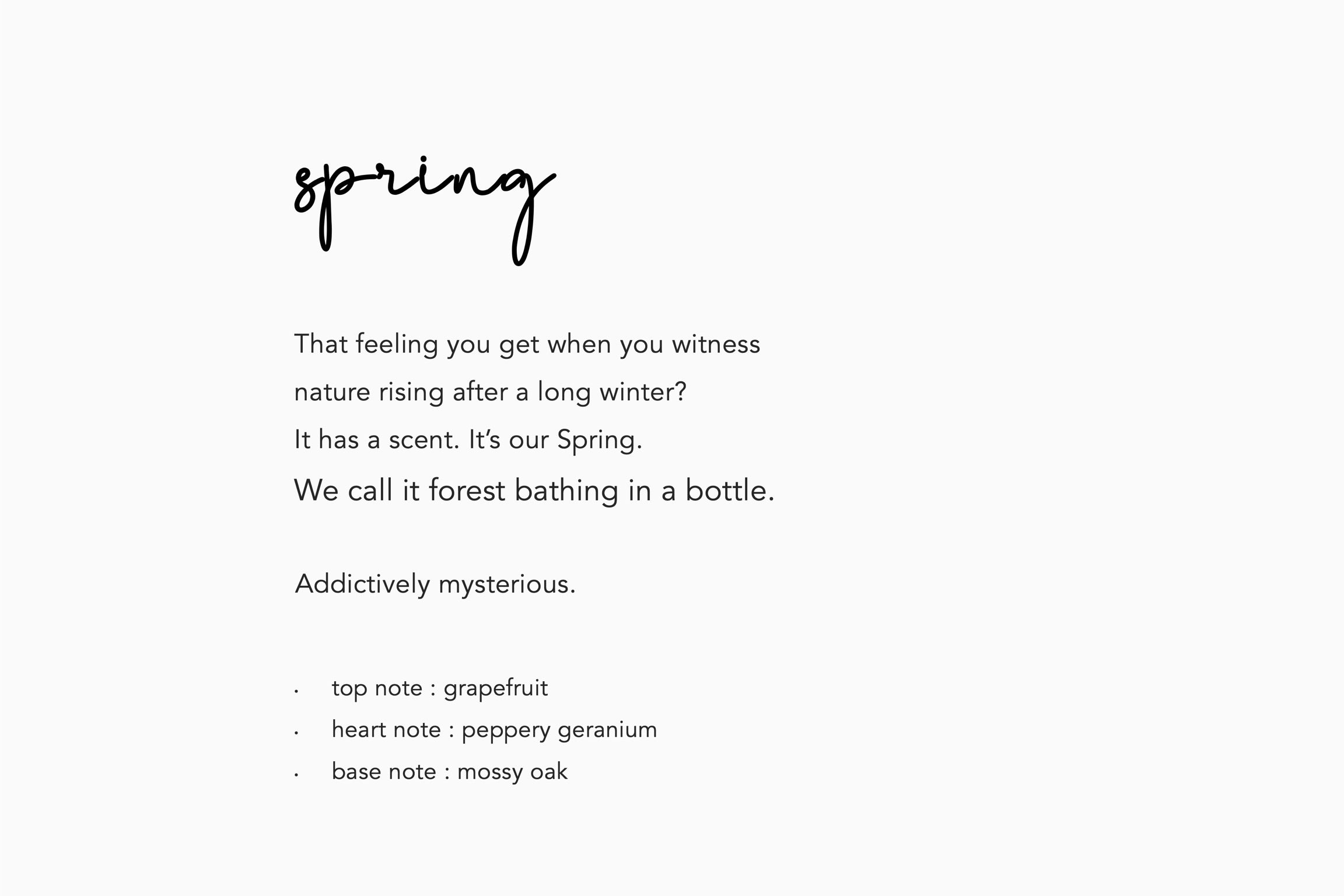 Spring eau de parfum