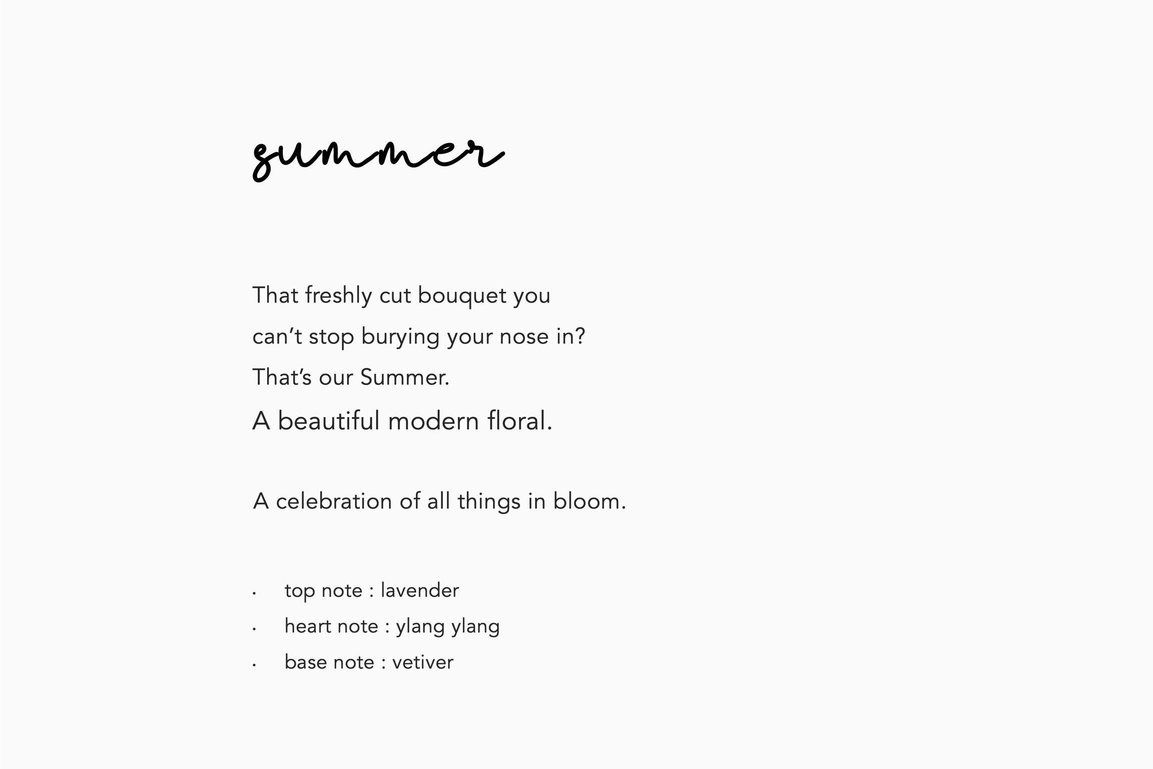 Summer eau de parfum