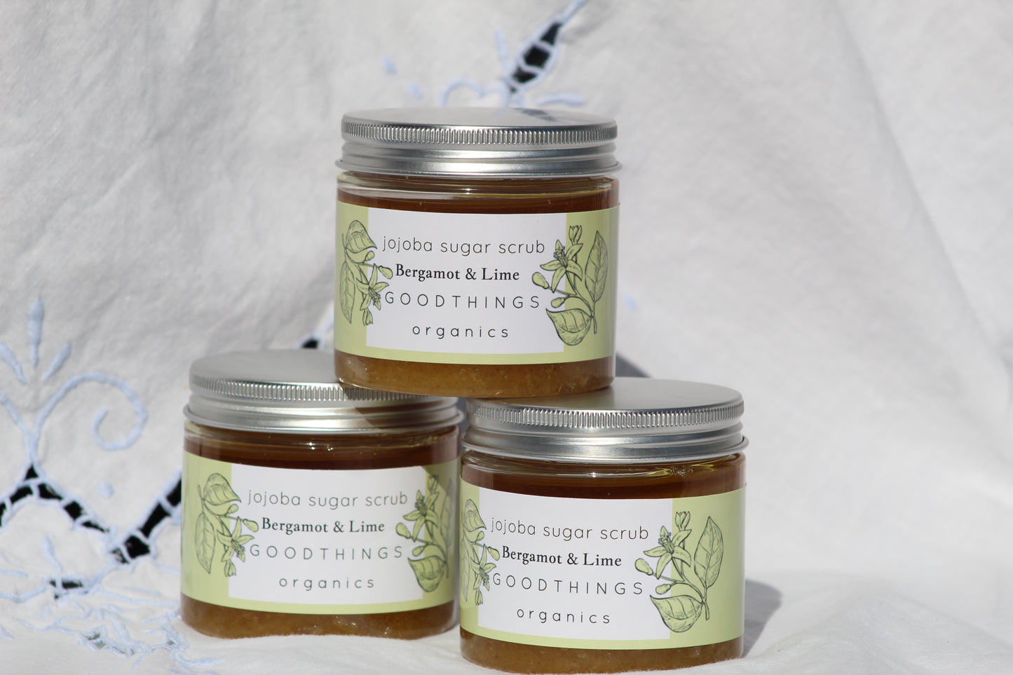 Organic Jojoba Sugar Scrub - Bergamot & Lime