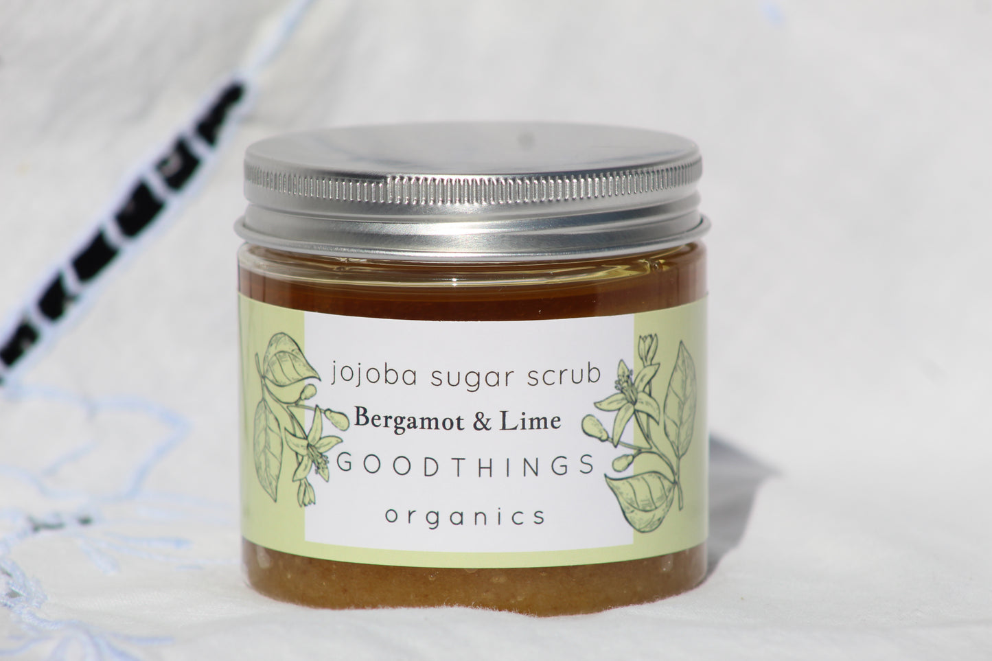 Organic Jojoba Sugar Scrub - Bergamot & Lime