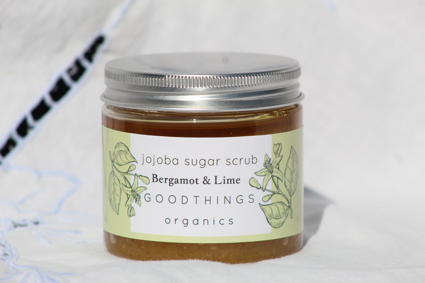 Gommage au Sucre de Jojoba Bio - Bergamote &amp; Citron Vert